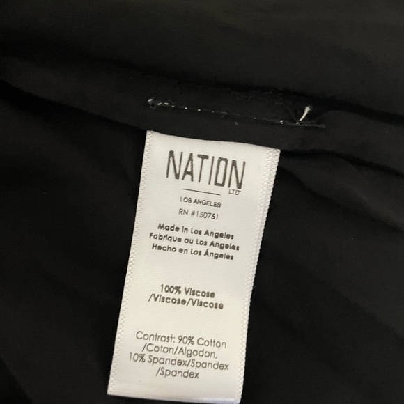 Nation LTD black Mabel satin midi skirt - Picture 10 of 10